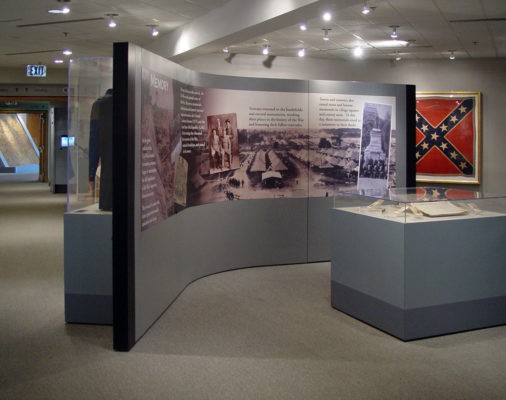 exhibit wall installed display