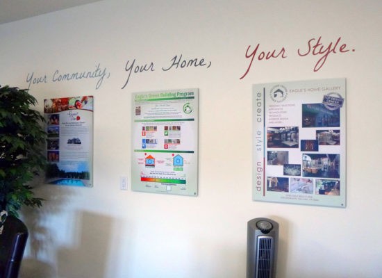 model home realty wall art