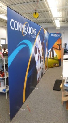 custom room divider standup display