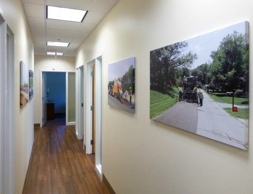 canvas wrap office wall art