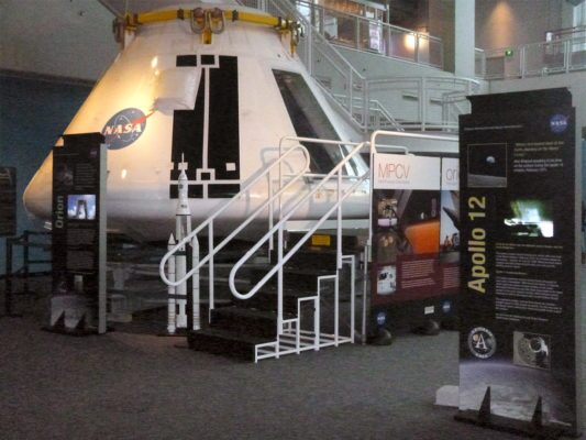 floor stands in exhibit