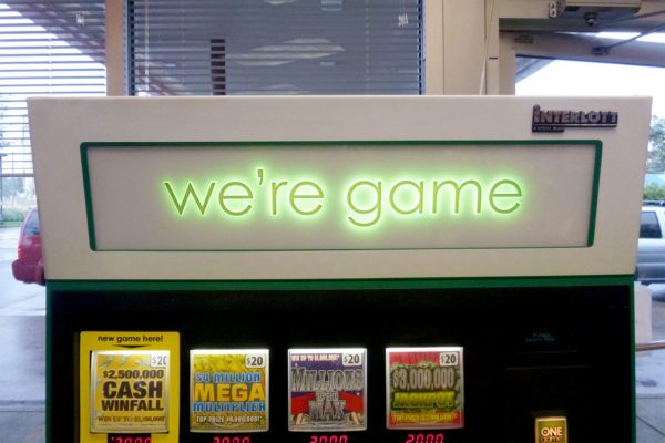 VA lottery machine display