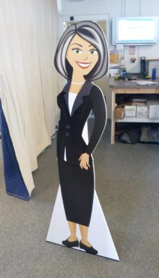 business woman cutout