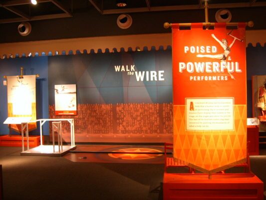 printed exhibit display wall