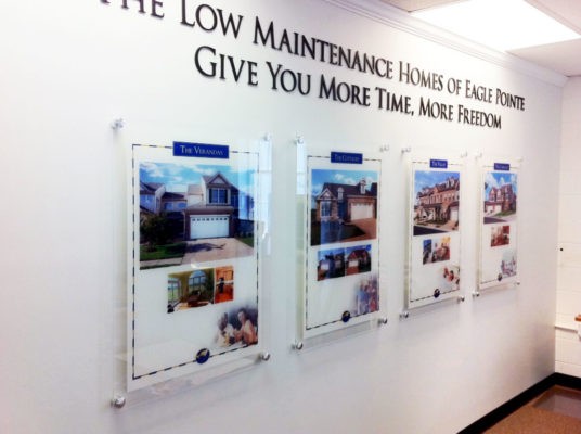 acrylic wall art prints with dimensional lettering above