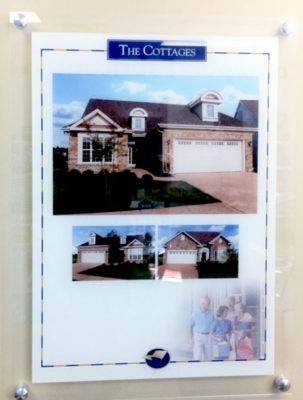 housing display panel on acrylic