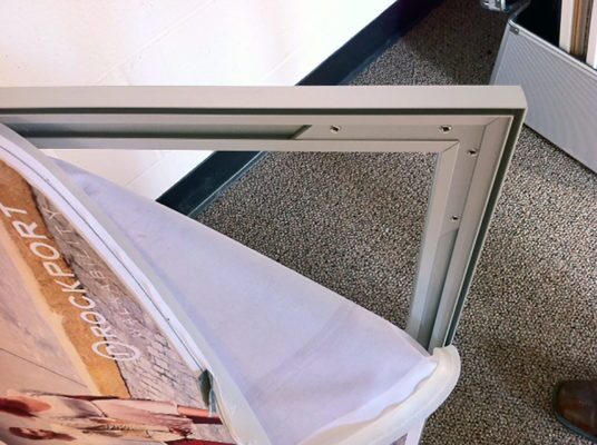 matrix frame fabric close up