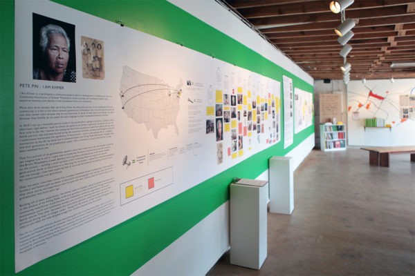 exhibit informational wall display