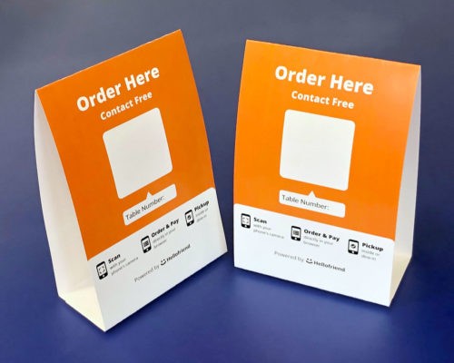 table tents promo