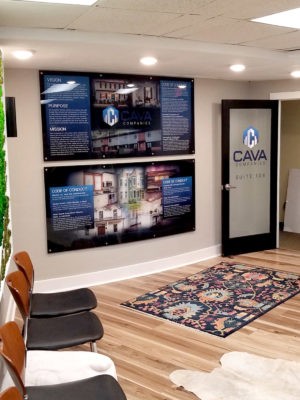 stand off acrylic wall sign