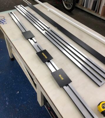 track mount routed signs