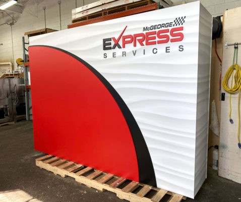 custom wall display toyota