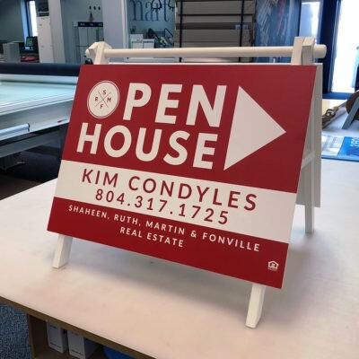 a frame sidewalk sign