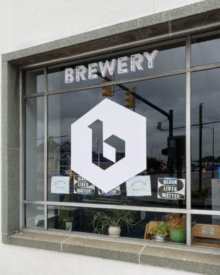 brewery window graphic