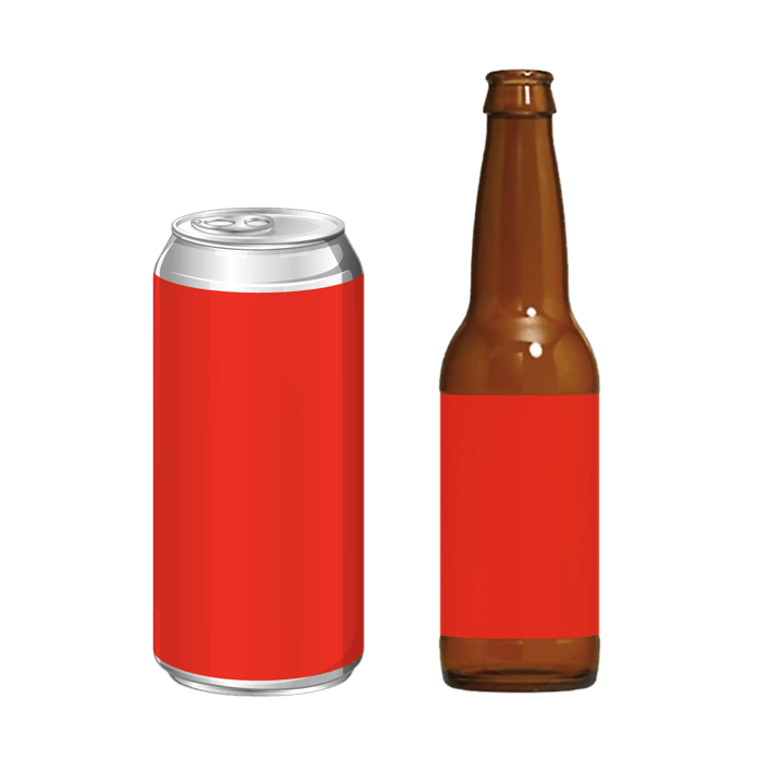 beer can bottle labels