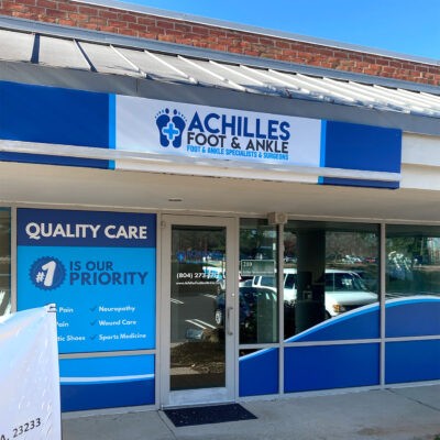 achilles foot custom sign graphics