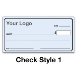 large check alternate template