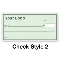 large check alternate template