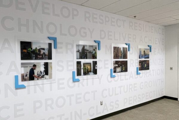 custom wall display acrylic adhesive