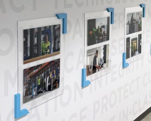 dimensional custom cut acrylic display