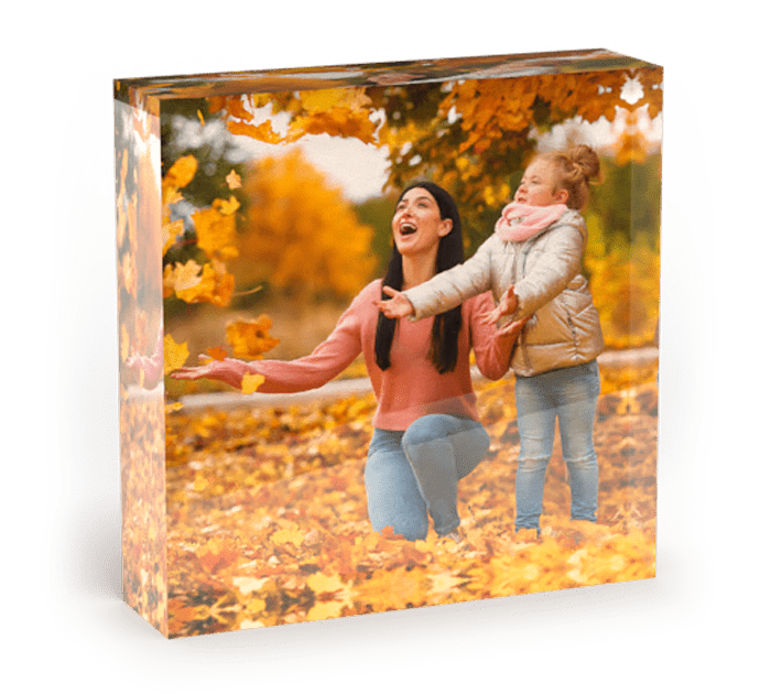custom printed high quality 3d dimensional acrylic photo block crystal image display decor