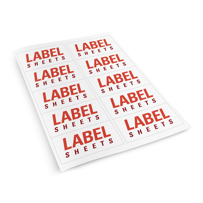custom cut printed sticker label sheet high quality vinyl