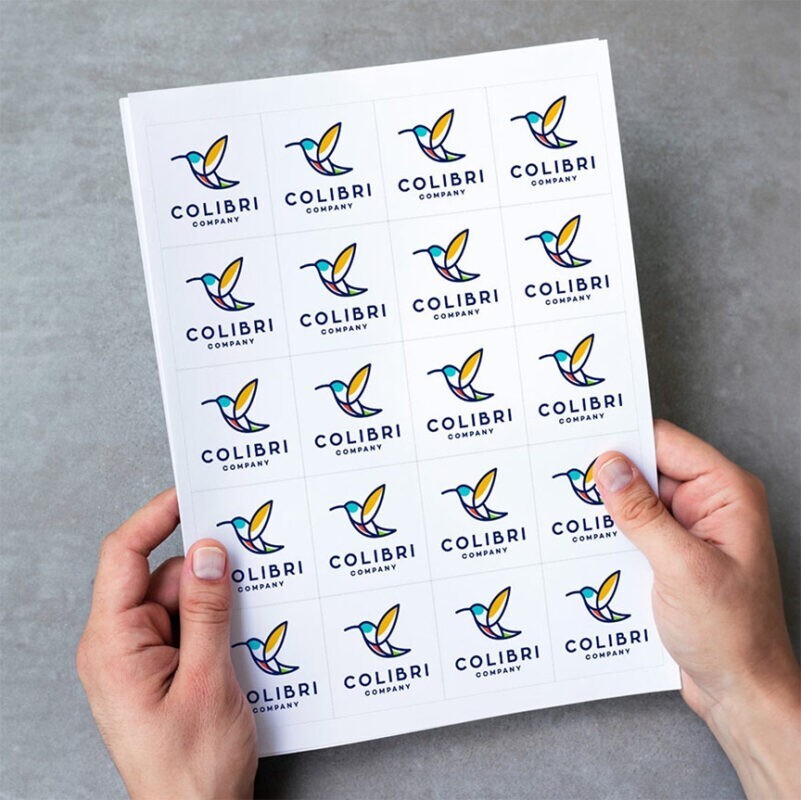 custom cut printed designed sticker sheet