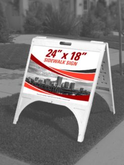 pvc moveable custom printed outdoor sidewalk sign replaceable