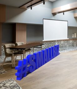 custom cut designed foam dimensional letters, shapes, large, 3d, painted for business, events, university