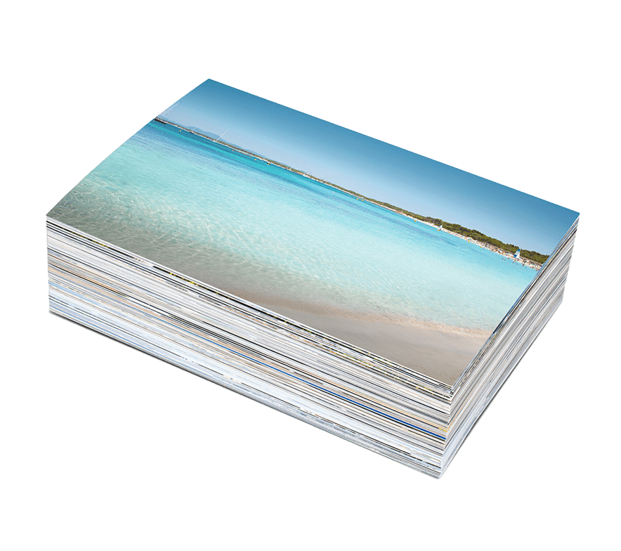 Stack of custom printed photos