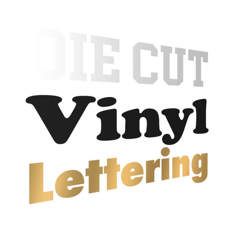 vinyl lettering on window glass