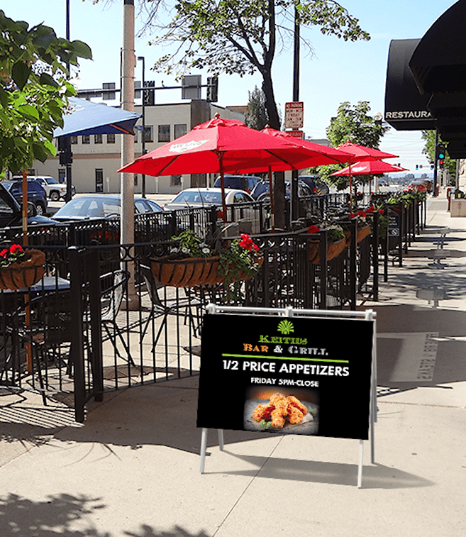 rigid pvc a frame, 36x24