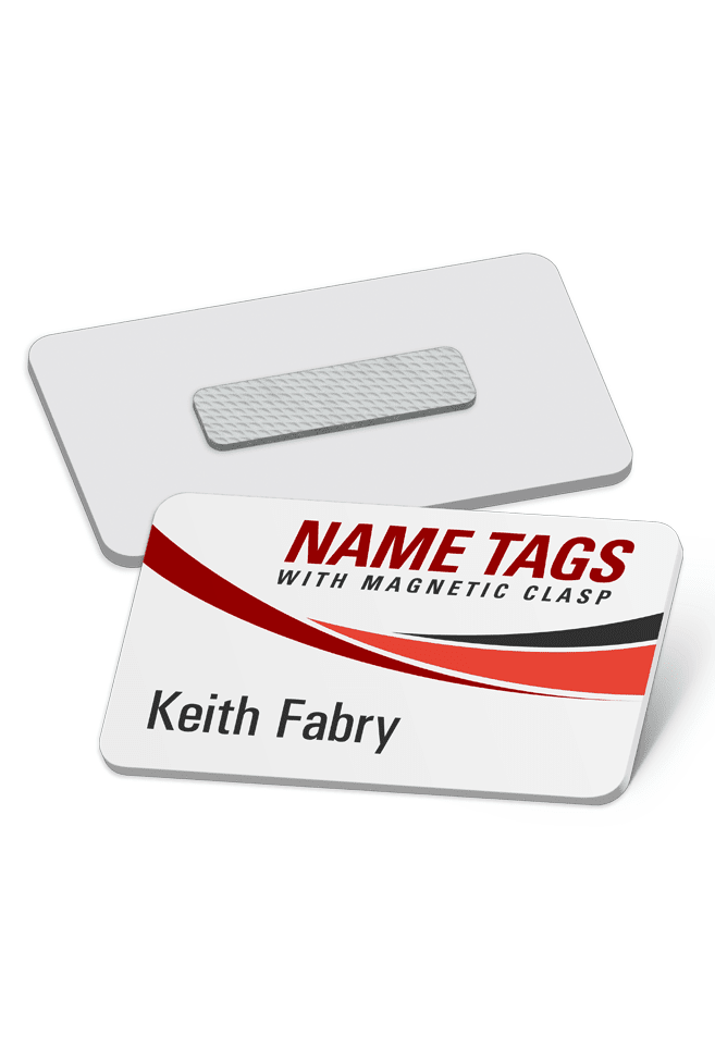 custom magnetic name tags